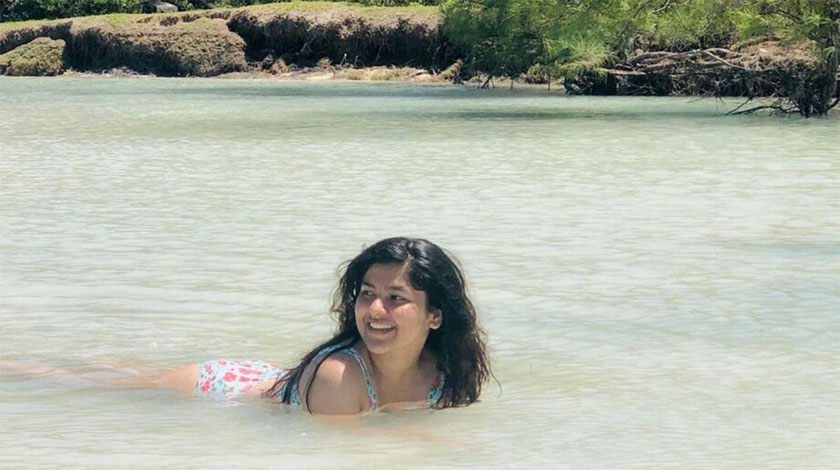 Nidhi Bhanushali Rocks in the Jungle in Bikini