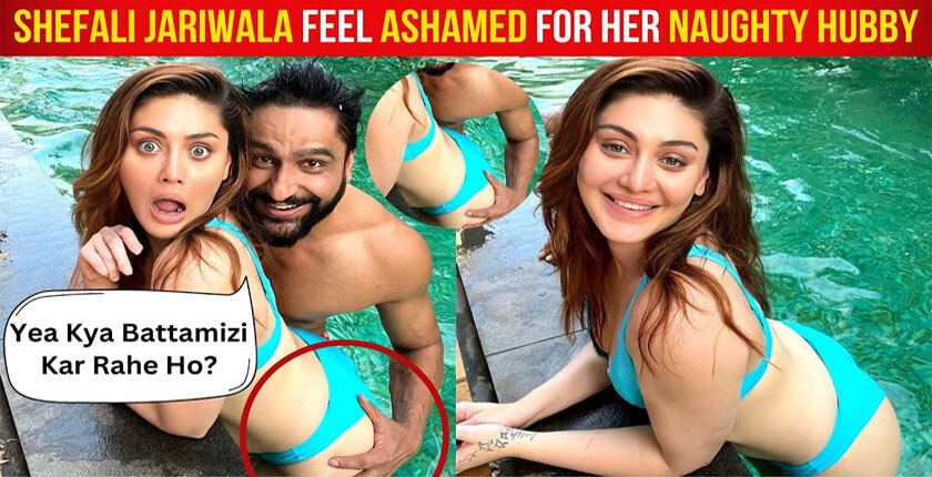 Kaanta Laga Actress Shefali Jariwala Looks Sexy In Pool with Hubby, Parag Tyagi
